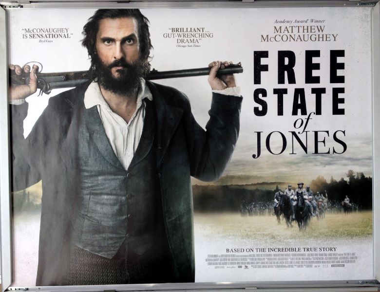 Cinema Poster: FREE STATE OF JONES 2016 (Quad) Matthew McConaughey Cinema Poster: FREE STATE OF JONES 2016 (Quad) Matthew McConaughey