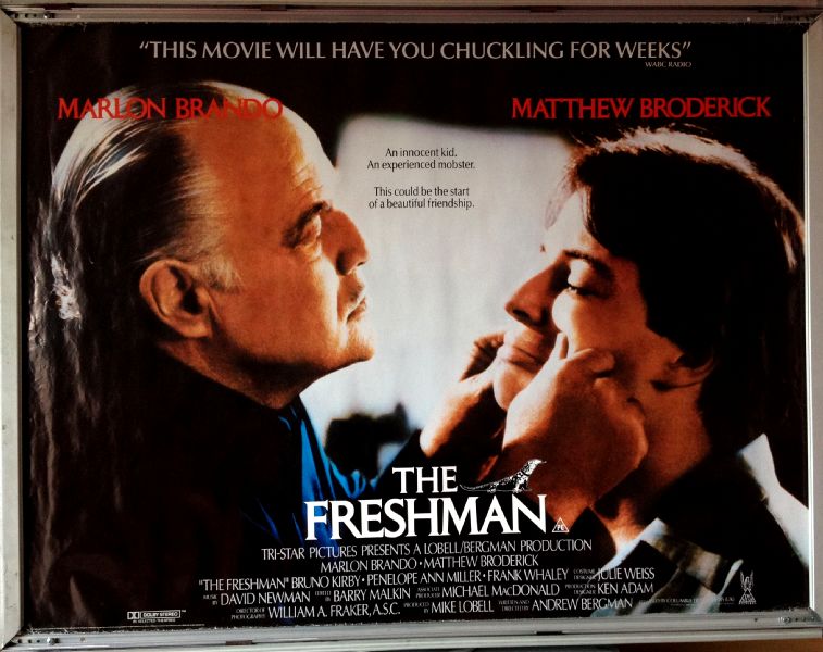 Cinema Poster: FRESHMAN, THE 1990 (Quad) Marlon Brando Matthew Broderick Bruno Kirby Cinema Poster: FRESHMAN, THE 1990 (Quad) Marlon Brando Matthew Broderick Bruno Kirby