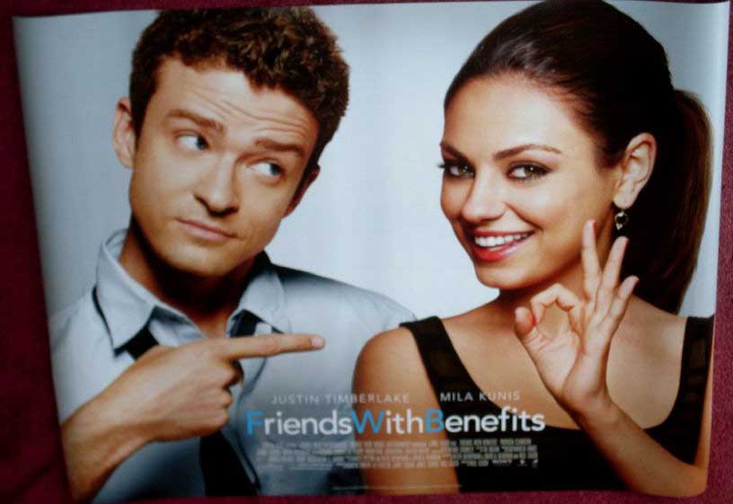 FRIENDS WITH BENEFITS: UK Quad Film Poster FRIENDS WITH BENEFITS: UK Quad Film Poster