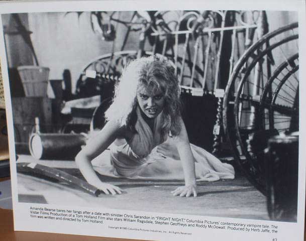 FRIGHT NIGHT: B/W Still (Amanda Bearse)