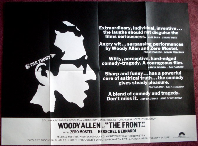 FRONT, THE: UK Quad Film Poster FRONT, THE: UK Quad Film Poster