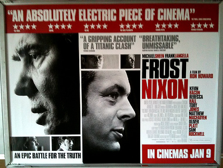 FROST NIXON: Review UK Quad Film Poster FROST NIXON: Review UK Quad Film Poster