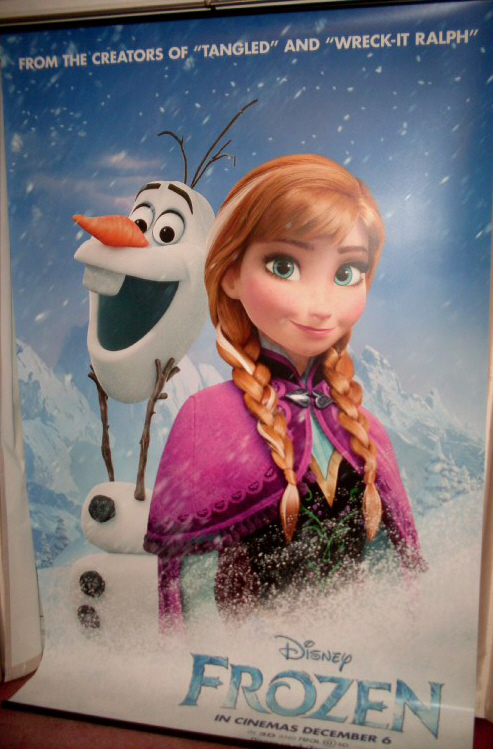 Cinema Banner: FROZEN 2013 (Anna & Olaf) Kristen Bell Josh Gad Idina Menzel