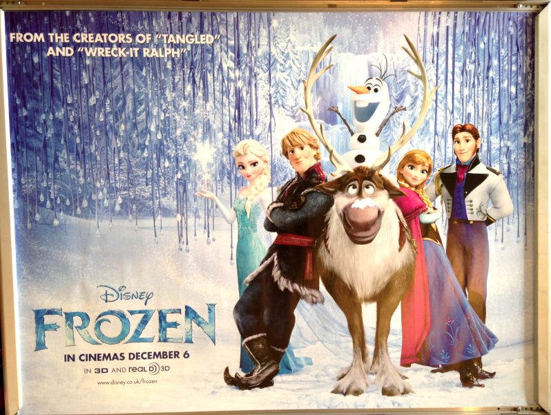 Cinema Poster: FROZEN 2013 (Main Quad) Kristen Bell Josh Gad Alan Tudyk