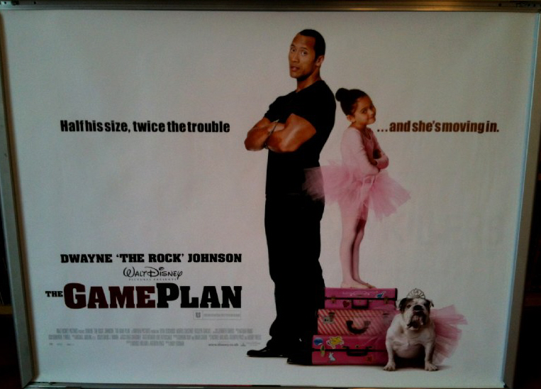 GAME PLAN, THE: UK Quad Film Poster