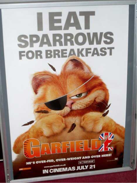 GARFIELD 2 A Tale of Two Kitties: Sparrows One Sheet Film Poster