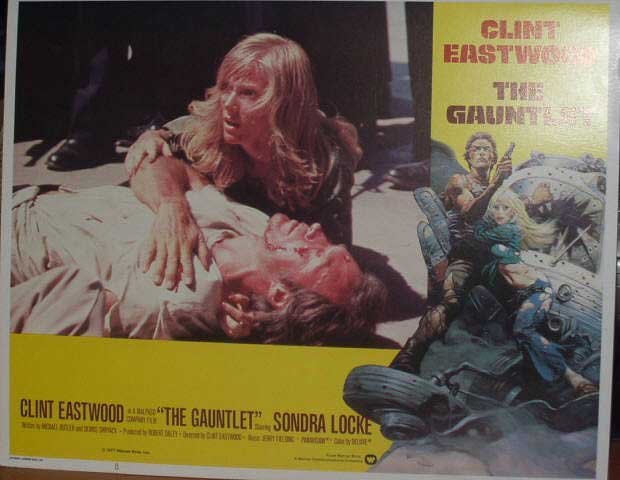GAUNTLET, THE: Lobby Card No. 8 (Eastwood In Bad Way)