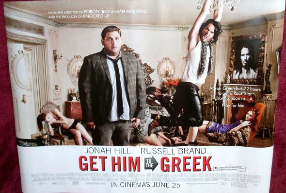 GET HIM TO THE GREEK: UK Quad Film Poster GET HIM TO THE GREEK: UK Quad Film Poster