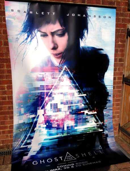 Cinema Banner: GHOST IN THE SHELL 2017 Scarlett Johansson Juliette Binoche