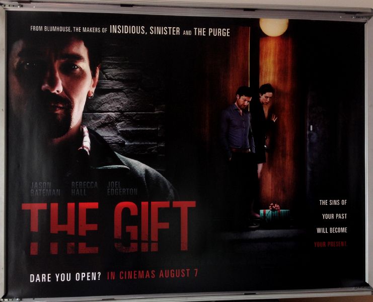 Cinema Poster: GIFT, THE 2015 (Quad) Jason Bateman Rebecca Hall Joel Edgerton