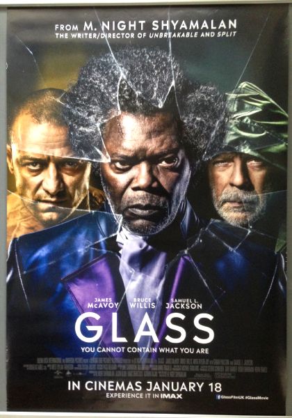 Cinema Poster: GLASS 2019 (Main One Sheet) Bruce Willis Samuel L. Jackson Cinema Poster: GLASS 2019 (Main One Sheet) Bruce Willis Samuel L. Jackson