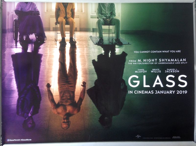 Cinema Poster: GLASS 2019 (Advance Quad) Bruce Willis Samuel L. Jackson
