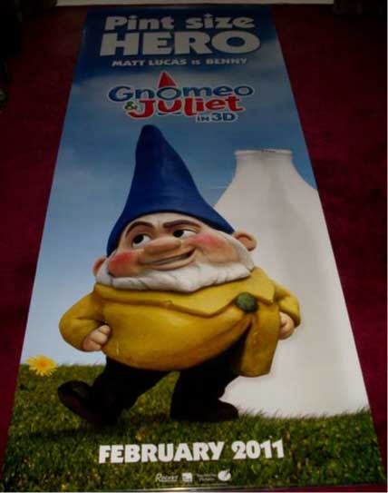 GNOMEO AND JULIET: Benny Cinema Banner GNOMEO AND JULIET: Benny Cinema Banner
