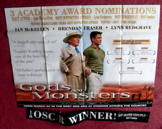 GODS AND MONSTERS: Quad Film Poster