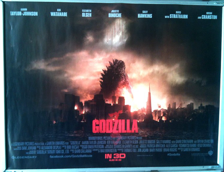 GODZILLA: Main UK Quad Film Poster GODZILLA: Main UK Quad Film Poster