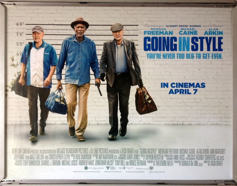 Cinema Poster: GOING IN STYLE 2017 (Quad) Morgan Freeman Michael Caine