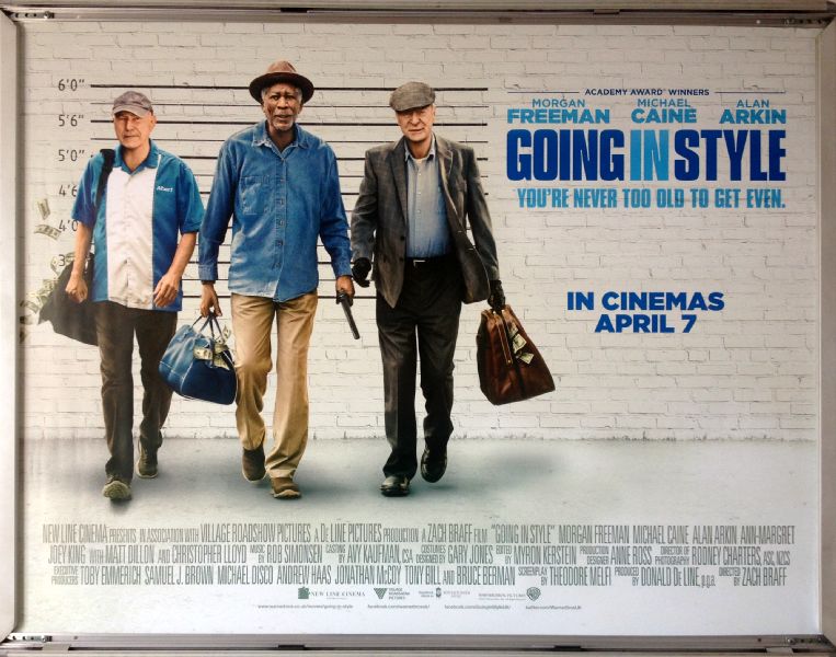 Cinema Poster: GOING IN STYLE 2017 (Quad) Morgan Freeman Michael Caine Cinema Poster: GOING IN STYLE 2017 (Quad) Morgan Freeman Michael Caine