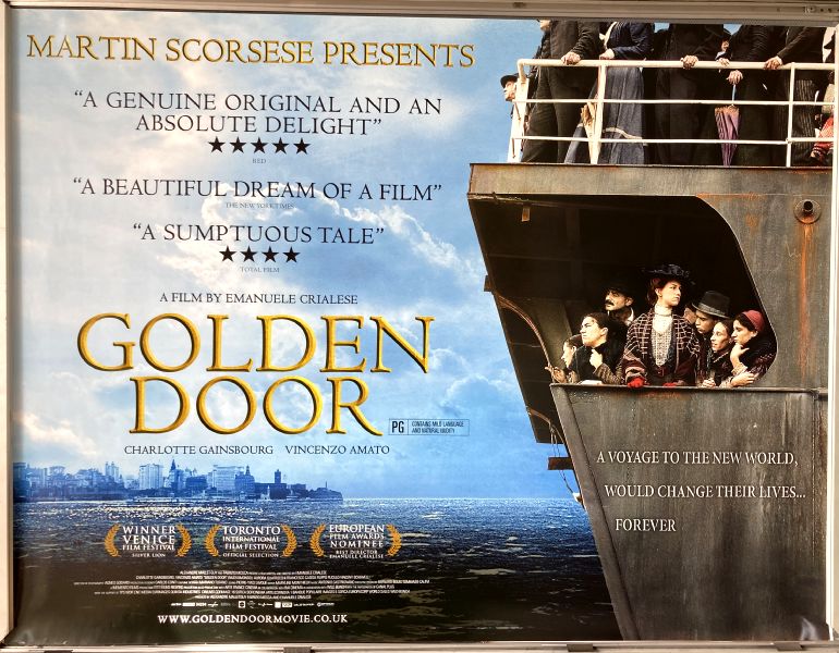 Cinema Poster: GOLDEN DOOR 2006 (Quad) Charlotte Gainsbourg Vincenzo Amato Cinema Poster: GOLDEN DOOR 2006 (Quad) Charlotte Gainsbourg Vincenzo Amato