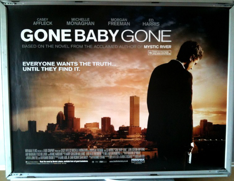 GONE BABY GONE: UK Quad Film Poster