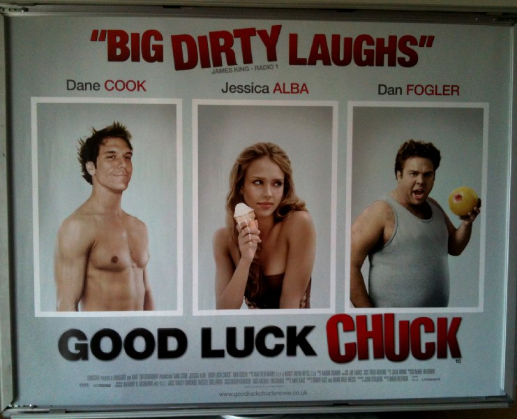 GOOD LUCK CHUCK: Main UK Quad Film Poster