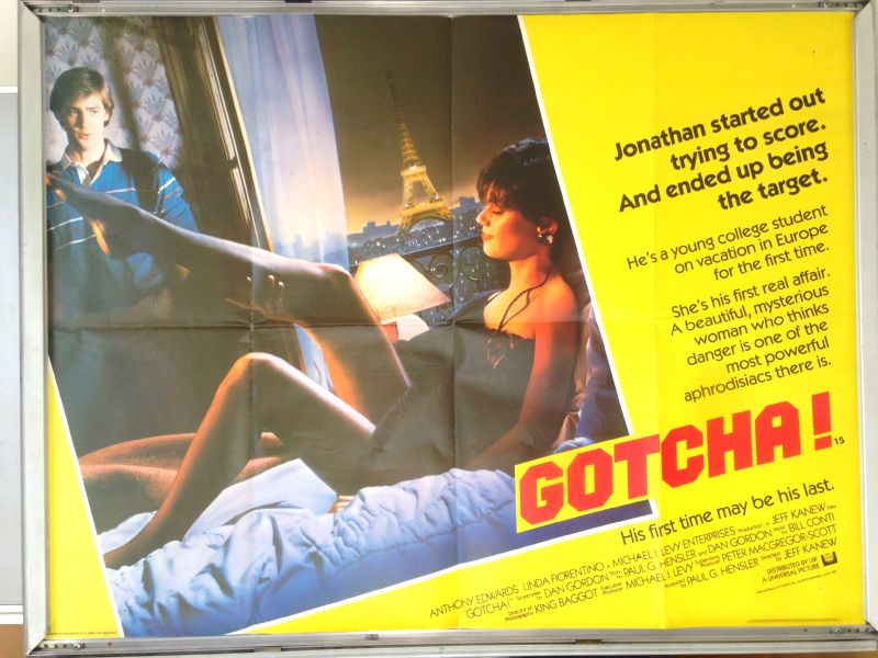 Cinema Poster: GOTCHA! 1985 (Quad) Anthony Edwards Linda Fiorentino Jsu Garcia Cinema Poster: GOTCHA! 1985 (Quad) Anthony Edwards Linda Fiorentino Jsu Garcia