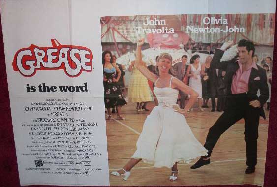 GREASE: Design B UK Quad Film Poster