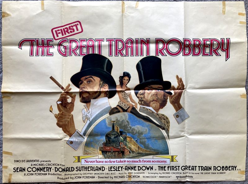 Cinema Poster: FIRST GREAT TRAIN ROBBERY, THE 1979 (Quad) Sean Connery Donald Sutherland Cinema Poster: FIRST GREAT TRAIN ROBBERY, THE 1979 (Quad) Sean Connery Donald Sutherland