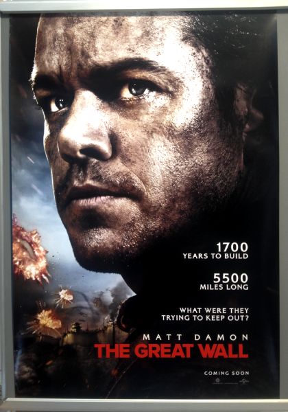 Cinema Poster: GREAT WALL, THE 2017 (Advance One Sheet) Matt Damon Tian Jing Willem Dafoe 