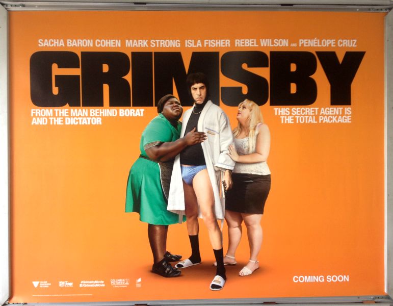 Cinema Poster: GRIMSBY 2016 (Advance Quad) Sacha Baron Cohen Rebel Wilson
