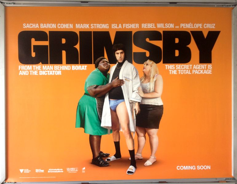Cinema Poster: GRIMSBY 2016 (Advance Quad) Sacha Baron Cohen Rebel Wilson Cinema Poster: GRIMSBY 2016 (Advance Quad) Sacha Baron Cohen Rebel Wilson