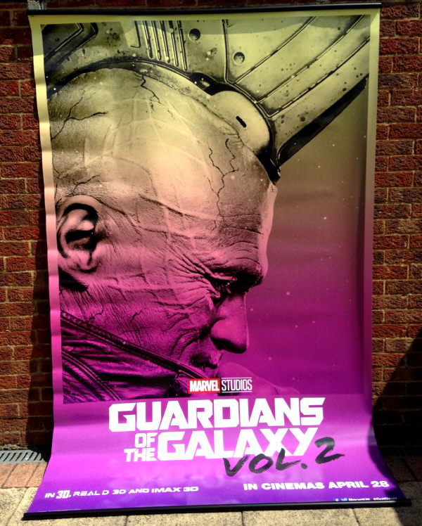 Cinema Banner: GUARDIANS OF THE GALAXY VOL 2 2017 (Yondu) Michael Rooker Zoe Saldana