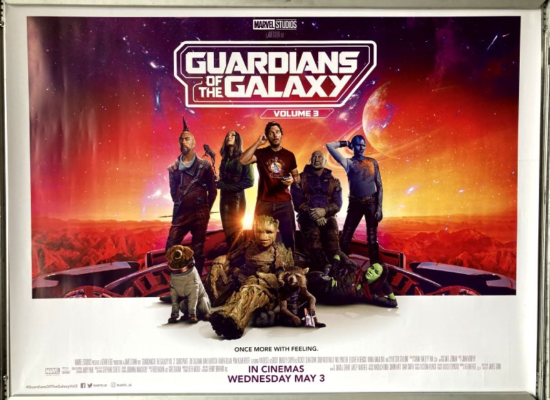 Cinema Poster: GUARDIANS OF THE GALAXY VOL 3 2023 (Main Quad) Chris Pratt Cinema Poster: GUARDIANS OF THE GALAXY VOL 3 2023 (Main Quad) Chris Pratt