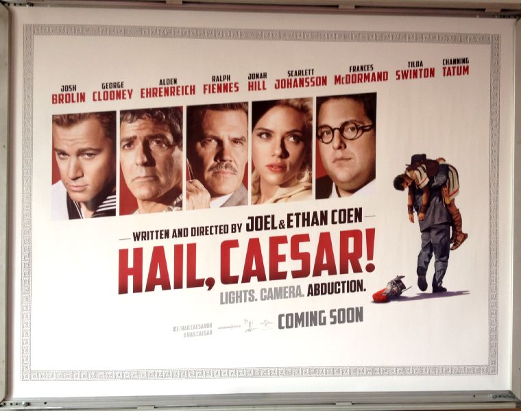 Cinema Poster: HAIL, CAESER! 2016 (Quad) Josh Brolin George Clooney Jonah Hill