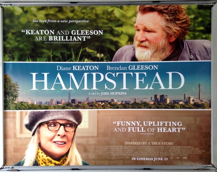 Cinema Poster: HAMPSTEAD 2017 (Quad) Diane Keaton Brendan Gleeson