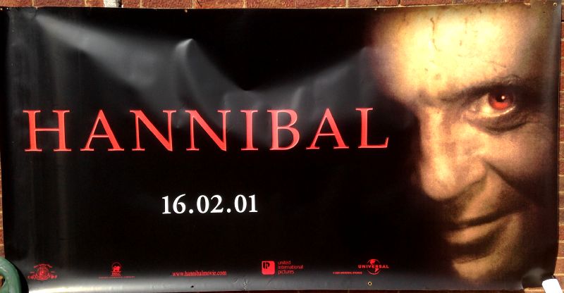 Cinema Banner: HANNIBAL 2001 Anthony Hopkins Ray Liotta Julianne Moore