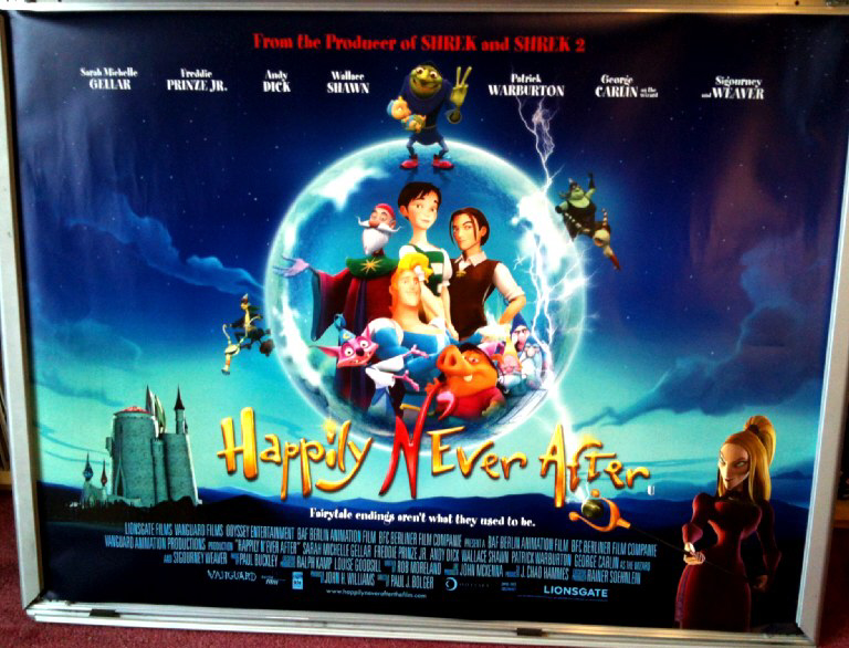 HAPPILY N'EVER AFTER: Main UK Quad Film Poster HAPPILY N'EVER AFTER: Main UK Quad Film Poster
