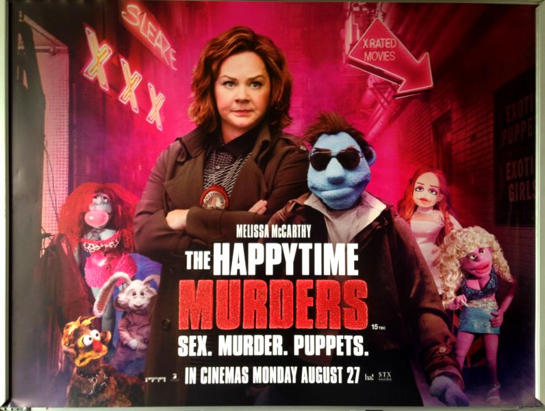 Cinema Poster: HAPPYTIME MURDERS, THE 2018 (Alley Quad) Melissa McCarthy Cinema Poster: HAPPYTIME MURDERS, THE 2018 (Alley Quad) Melissa McCarthy
