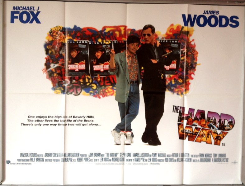 Cinema Poster: HARD WAY, THE 1991 (Graffiti Quad) Michael J. Fox James Woods