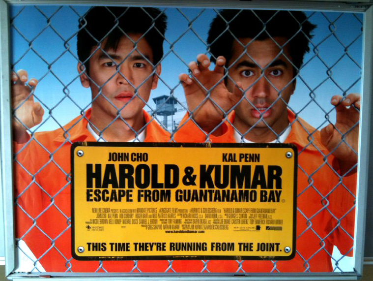 HAROLD & KUMAR ESCAPE FROM GUANTANAMO BAY : Main UK Quad Film Poster HAROLD & KUMAR ESCAPE FROM GUANTANAMO BAY : Main UK Quad Film Poster