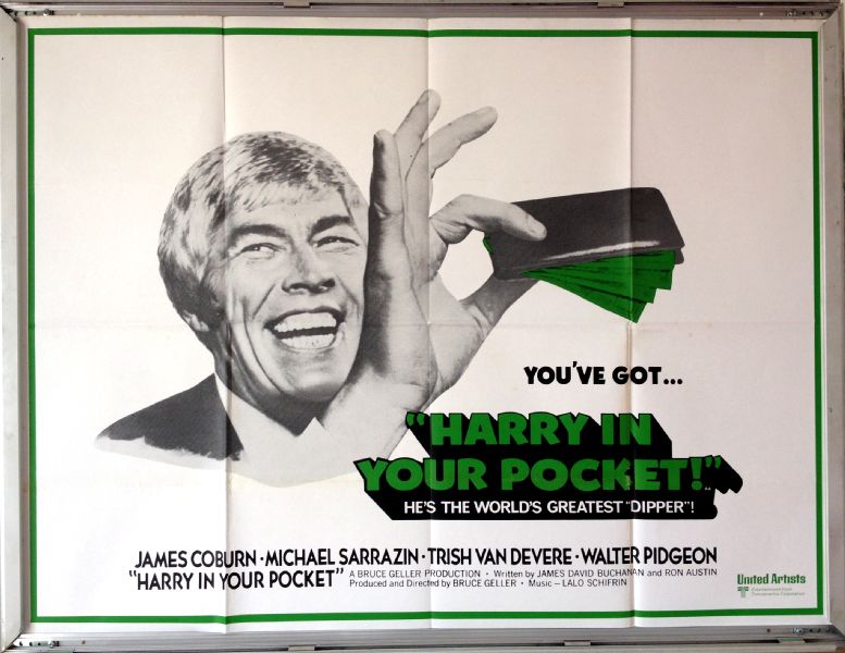 Cinema Poster: HARRY IN YOUR POCKET 1973 (Quad) James Coburn Michael Sarrazin