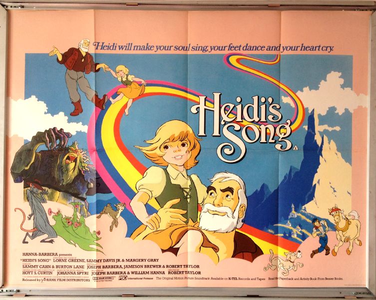 Cinema Poster: HEIDI'S SONG 1982 (Quad) Lorne Greene Sammy Davis Jr. Cinema Poster: HEIDI'S SONG 1982 (Quad) Lorne Greene Sammy Davis Jr.