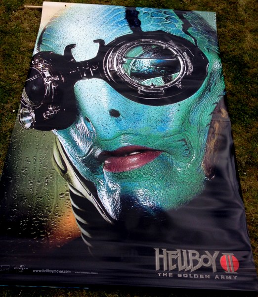 Cinema Banner: HELLBOY II THE GOLDEN ARMY 2008 (Abe Sapien) Ron Perlman