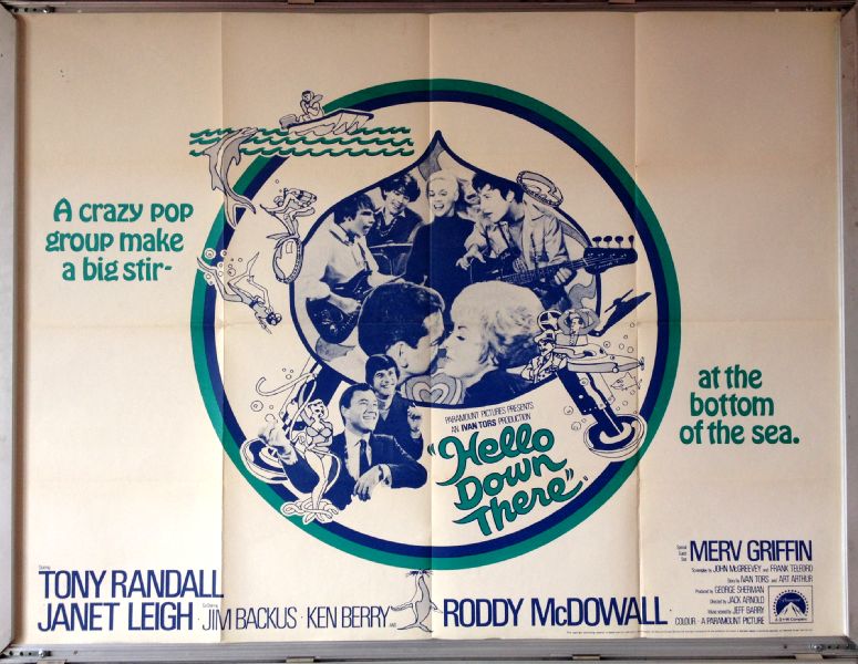 Cinema Poster: HELLO DOWN THERE 1969 (Quad) Tony Randall Janet Leigh Cinema Poster: HELLO DOWN THERE 1969 (Quad) Tony Randall Janet Leigh