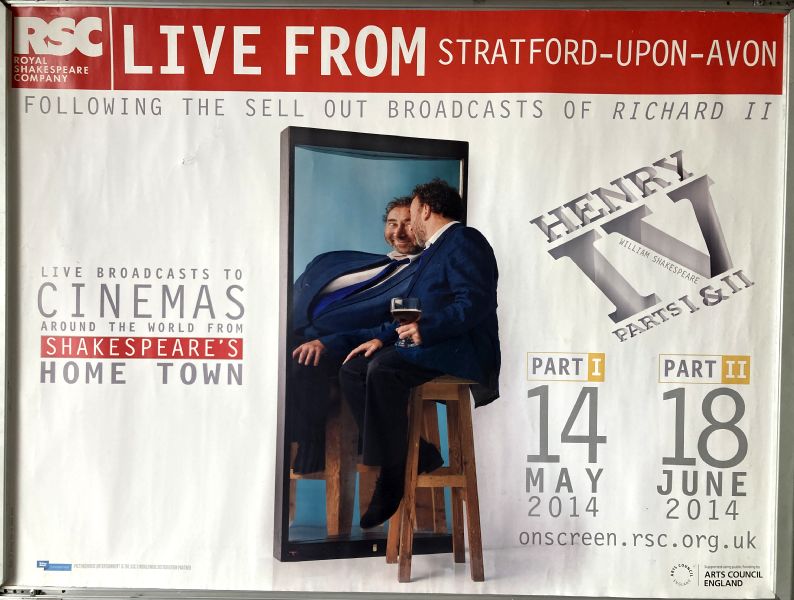 Cinema Poster: HENRY IV 2014 (RSC Royal Shakespeare Company Quad) Antony Sher