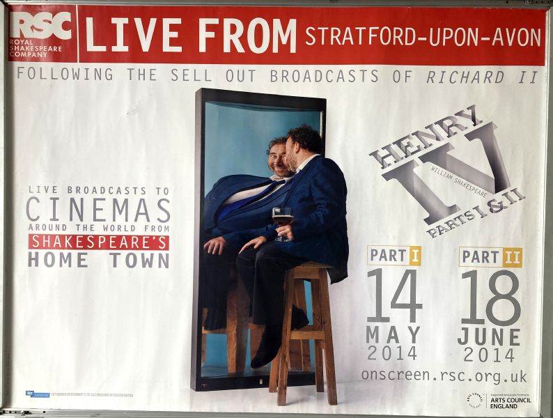 Cinema Poster: HENRY IV 2014 (RSC Royal Shakespeare Company Quad) Antony Sher Cinema Poster: HENRY IV 2014 (RSC Royal Shakespeare Company Quad) Antony Sher