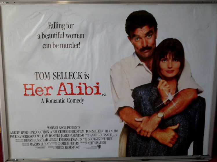 HER ALIBI: UK Quad Film Poster