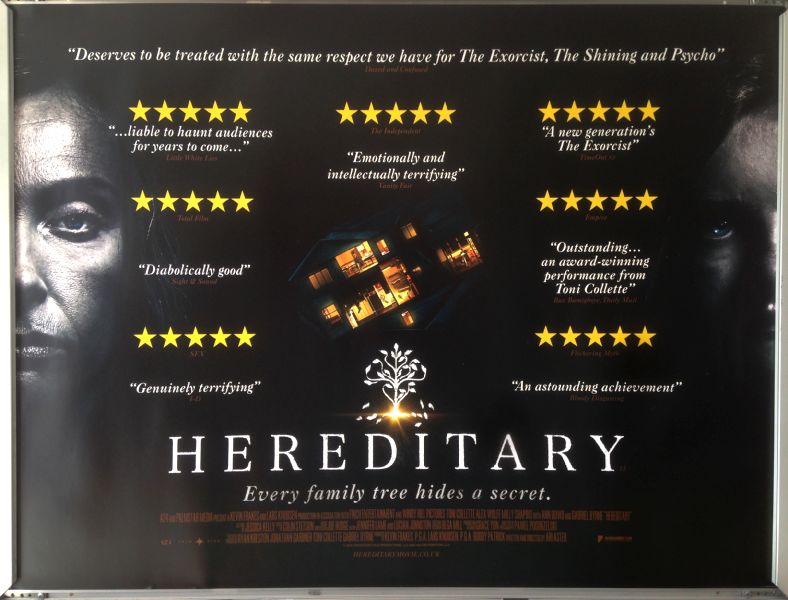 Cinema Poster: HEREDITARY 2018 (Review Quad) Toni Collette Gabriel Byrne 
