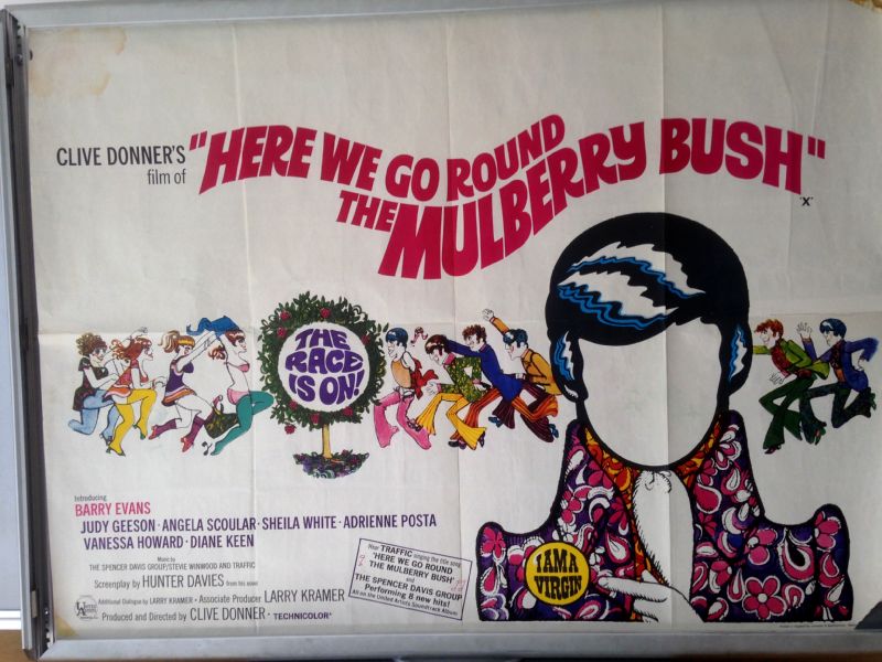 Cinema Poster: HERE WE GO ROUND THE MULBERRY BUSH 1968 (Quad) Barry Evans