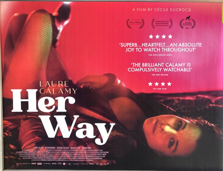 Cinema Poster: HER WAY aka Une femme du monde 2021 (Quad) Laure Calamy Nissim Renard Cinema Poster: HER WAY aka Une femme du monde 2021 (Quad) Laure Calamy Nissim Renard