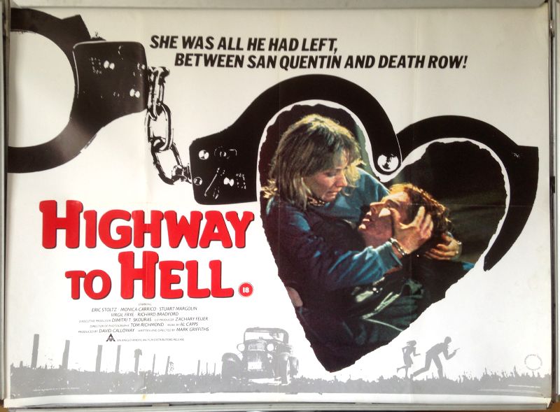 Cinema Poster: HIGHWAY TO HELL 1984 (Quad) Monica Carrico Eric Stoltz Cinema Poster: HIGHWAY TO HELL 1984 (Quad) Monica Carrico Eric Stoltz